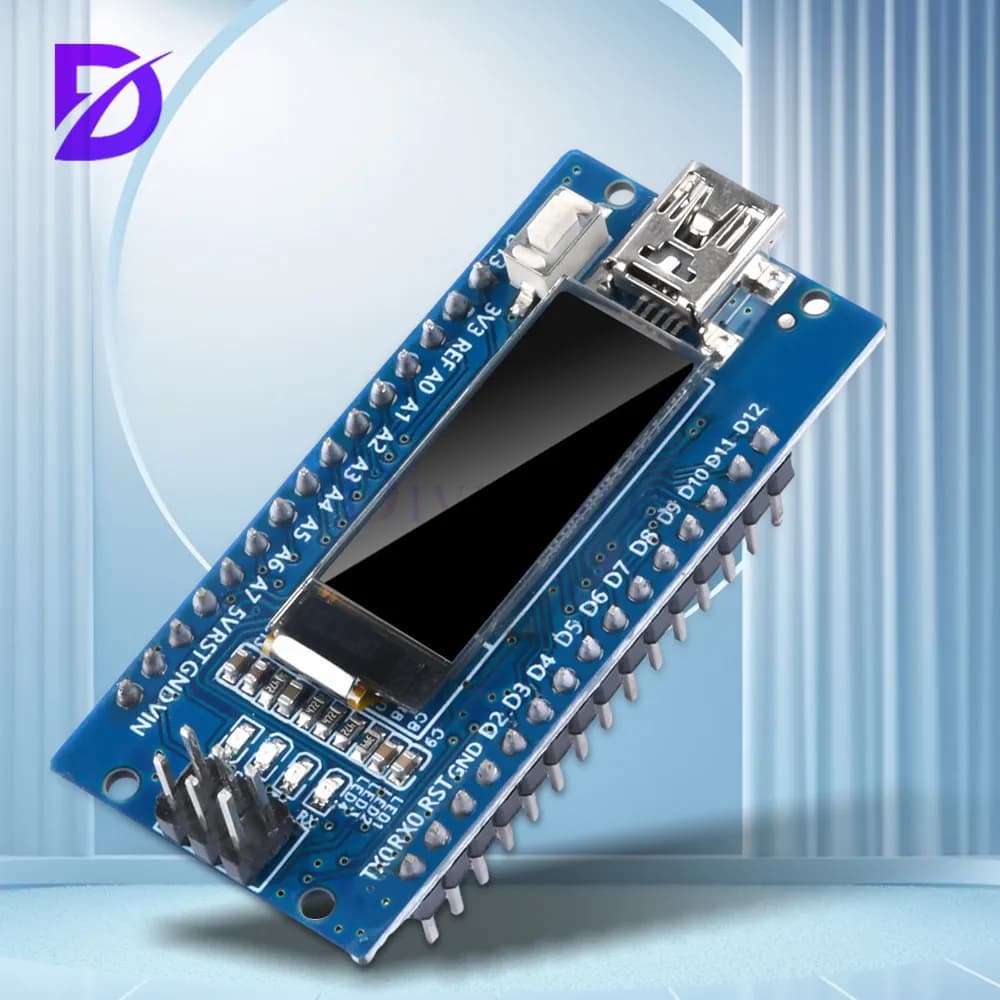 V3.0 Atmega328P Ch340C Display Oled integrato da 0.91 "risoluzione 128x32 Ssd1306 Iic I2C compatibile per Arduino Nano V3.0