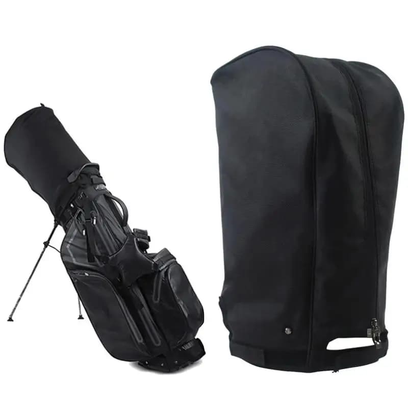Portable Waterproof Golf Bag Rain Cover Dustproof Rain Hood Protector for Stand & Carry Cart Golf Bags