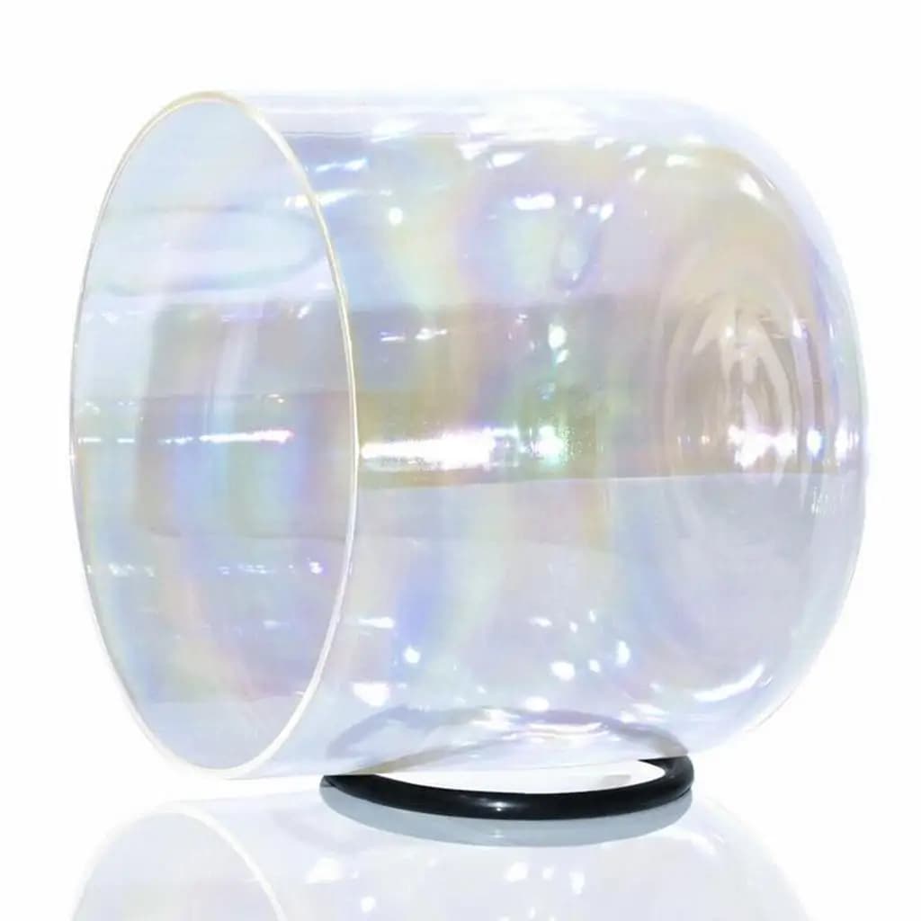 Quartz Tibetan Singing Bowl Suede Mallet Tool with Rubber O-ring for Meditation and Yoga Bowl Set