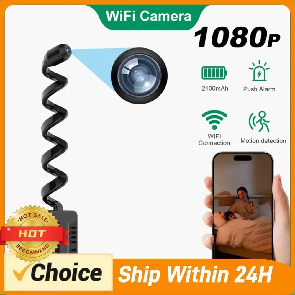 Telecamera Wireless 1080P con Rilevamento del Movimento per Monitoraggio di Bambini e Animali Domestici