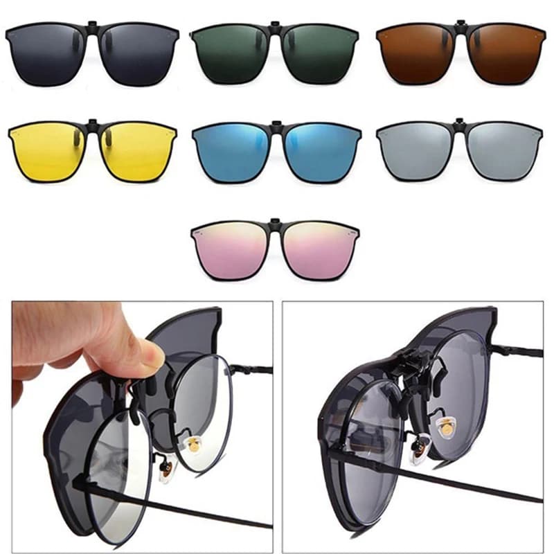 Fashionable Polarized Myopia Glasses Clip Driver Glasses Night Vision Glasses Outdoor Sunscreen and UV-resistant sunglasses