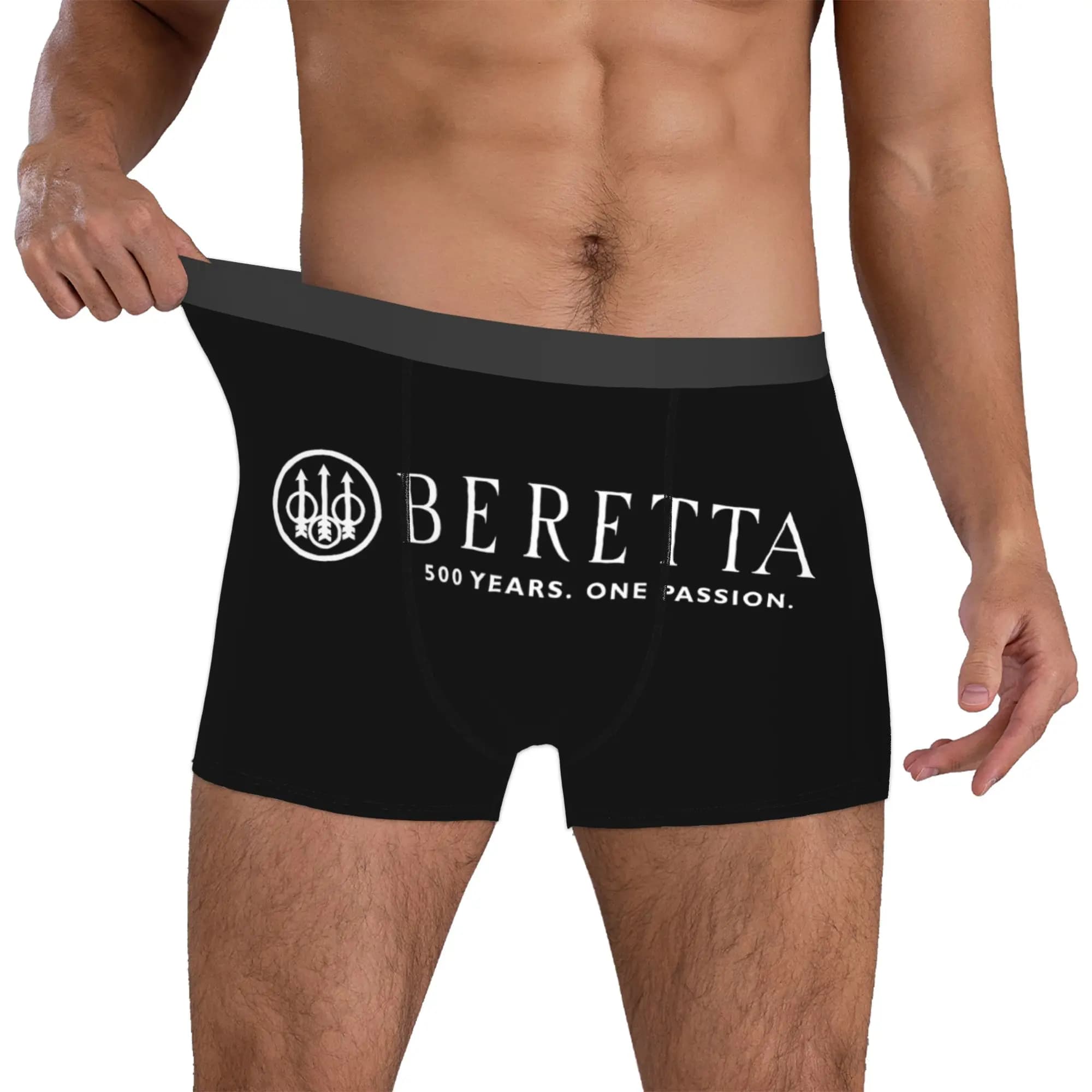 Beretta Boxers Shorts Men Military Gun Gift Briefs Underwear Novelty Underpants