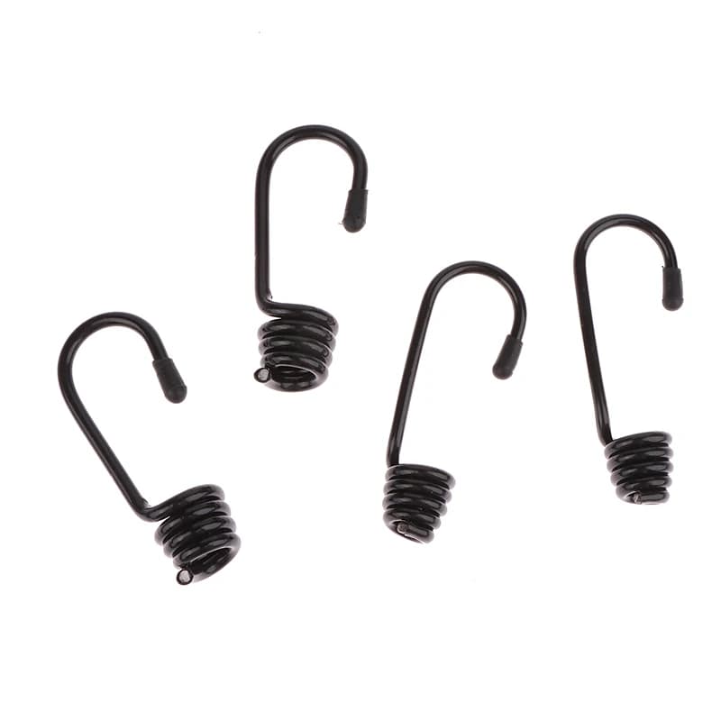 Nuovo 10Pc Ganci A Spirale Per Tenditore Marine Shock Cord Bungee Corda Elastica Ganci Cinghie Per Bagagli Tarp Tie Downs Baldacchino Stretch