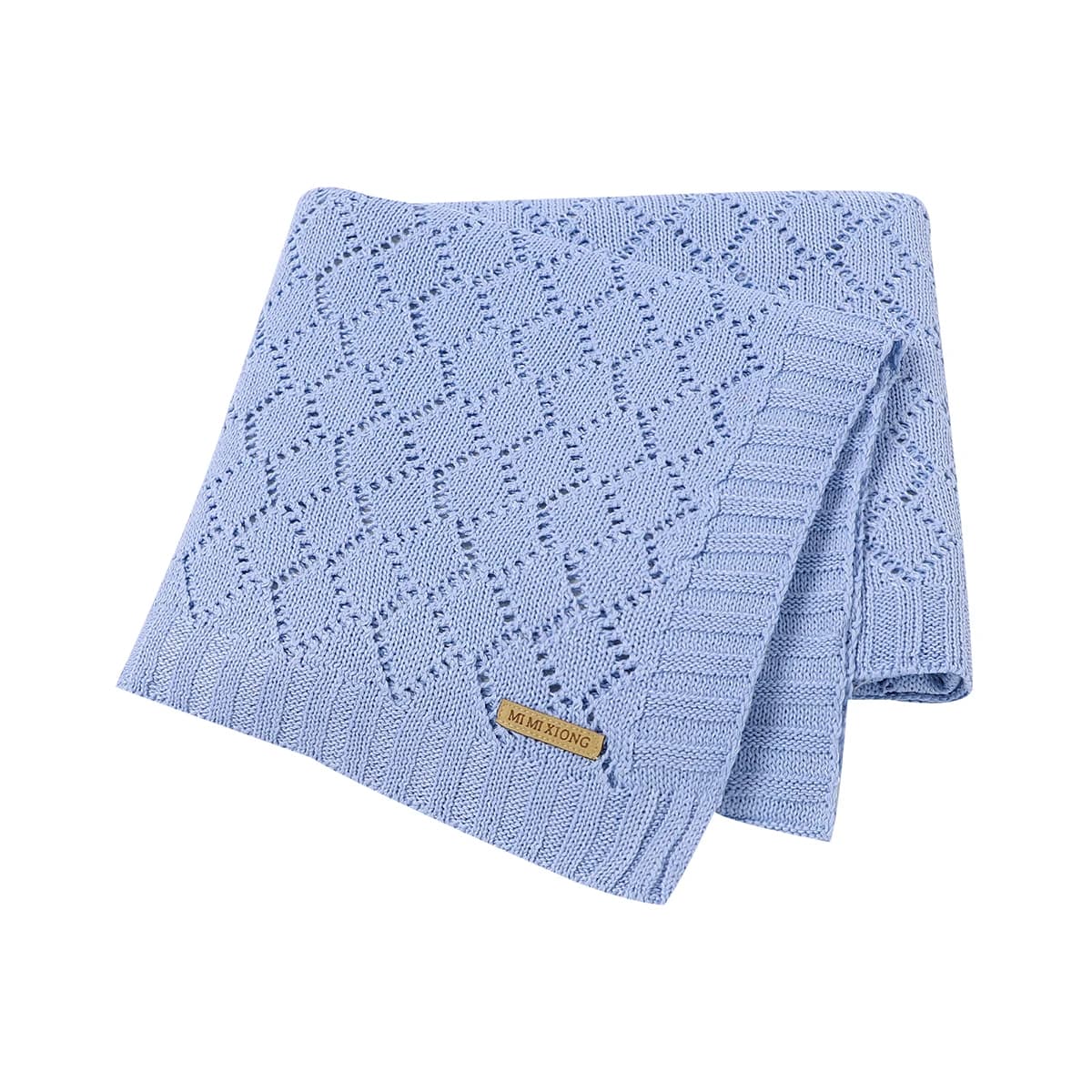 Coperta per bambini Super morbida lavorata a maglia Neonato Passeggino Letto Copertura per dormire Biancheria da letto per neonato Mussola Swaddle Wrapper 100 * 80 CM Plaid