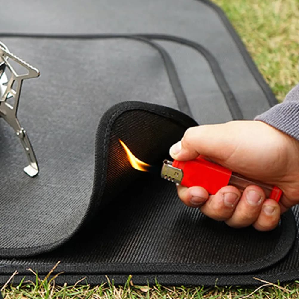 Bbq Retardant Blanket Fireproof Mat Heat Insulation Pad Non-Slip Outdoor Picnic Fire Resistance Cloth Bbq Retardant Blanket