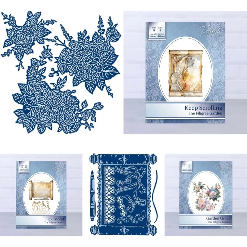 Budding Beauty Garden Grace Metal Cutting Dies Scrapbook Diary Decoration Stencil Embossing Template DIY Greeting Card Handmade