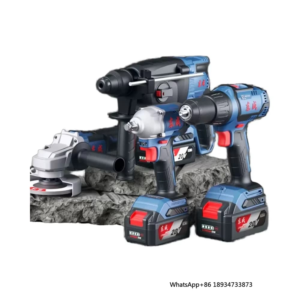 Set trapano a percussione elettrico 220V 1500W Motore brushless 20V max. Coppia 3 anni di garanzia 298 Spina europea 3 anni di garanzia