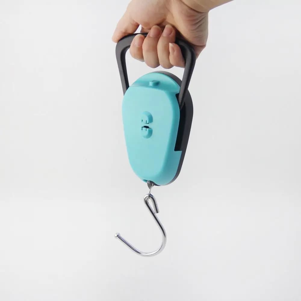 Portable Electronic Luggage Scale with Tape Measure Compact Luggage Hanging Scale Random Color Durable Travel Weighing Scale