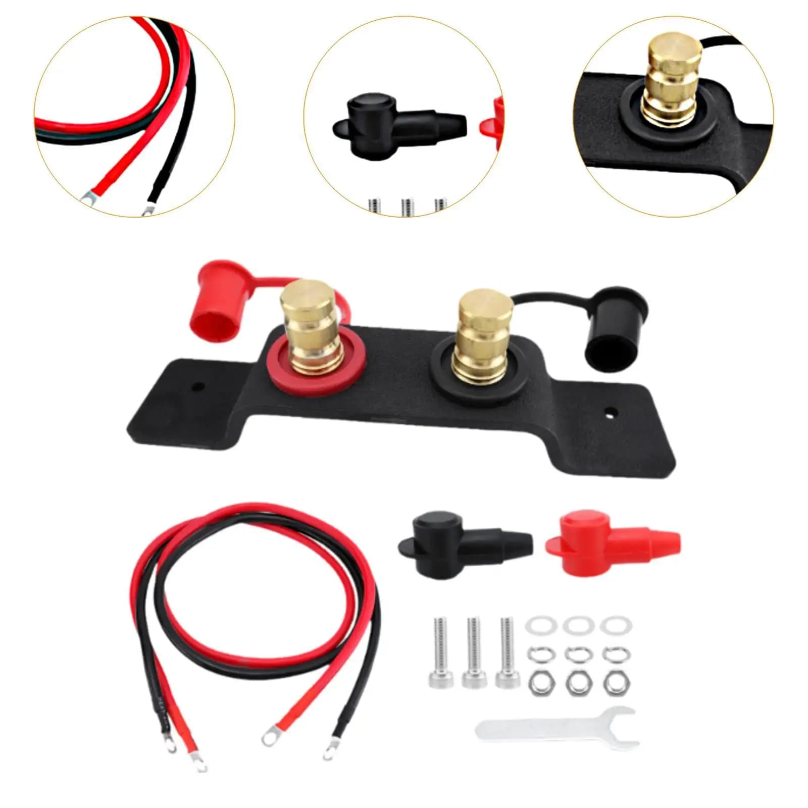 Kit di Riposizionamento Batteria a Connessione Rapida, Estensore Terminale Portatile per Camion, Auto, Barca, Camper, Settore Automobilistico