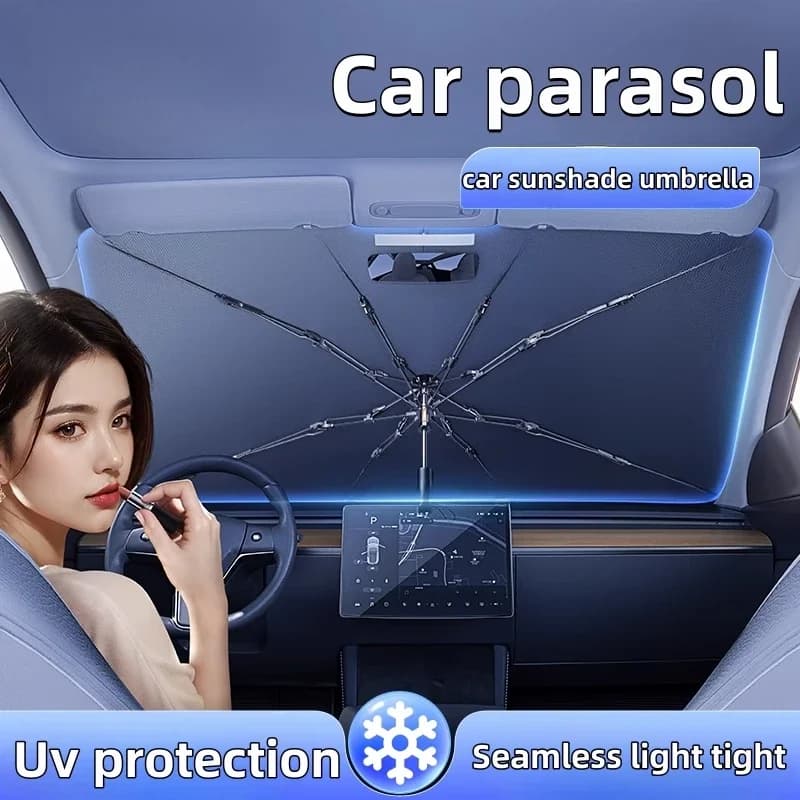 Parabrezza per Auto parasole per Auto parasole anteriore per Auto aggiornamento parasole automatico tipo di ombrello per finestrino dell'auto protezione solare estiva