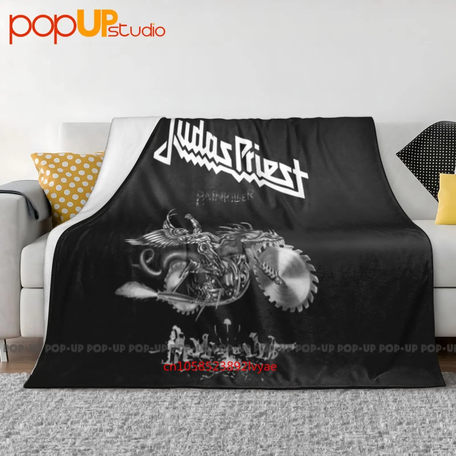 Judas Priest Painkiller V3 1990 Album Coperta ultra morbida trapunta invernale Copridivano Copriletto