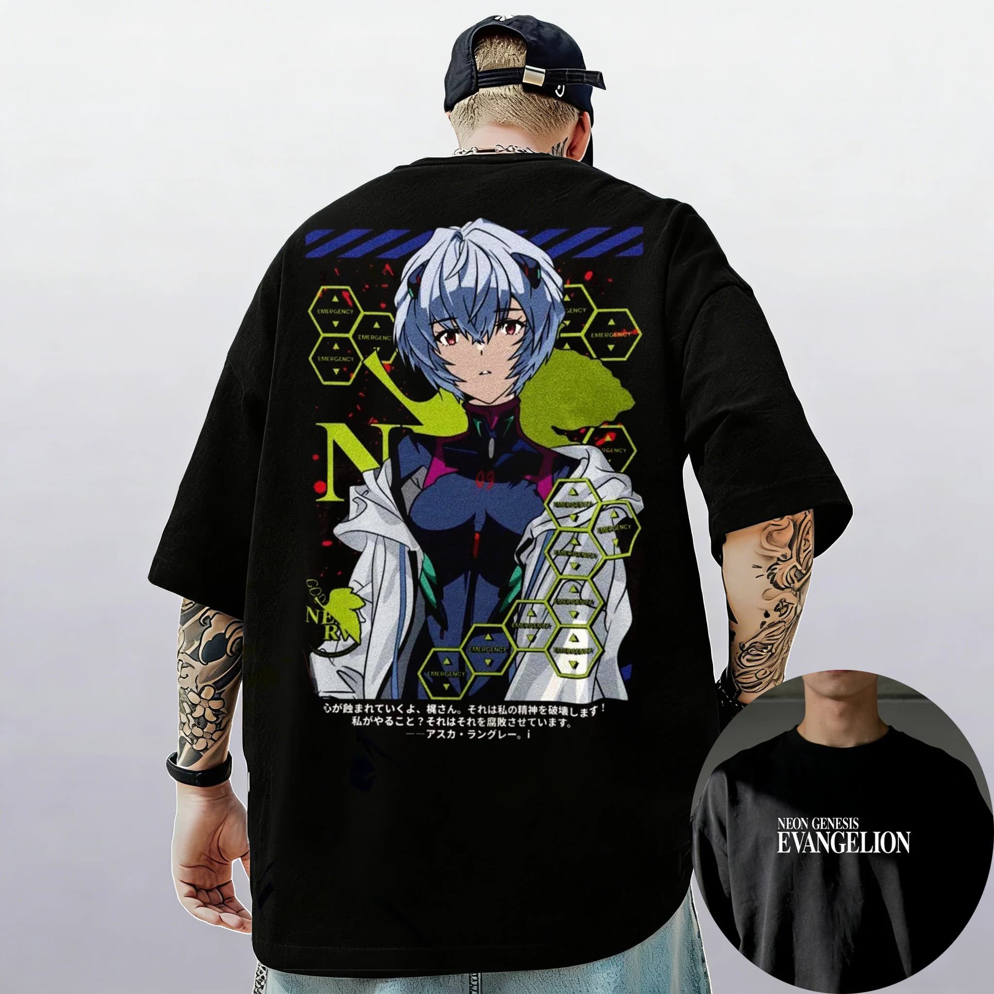 Neon Genesis Evangelion Ayanami Rei Asuka T-shirt a maniche corte stile classico Uomo Donna 2026 Estate Genitore-bambino T-shirt in cotone