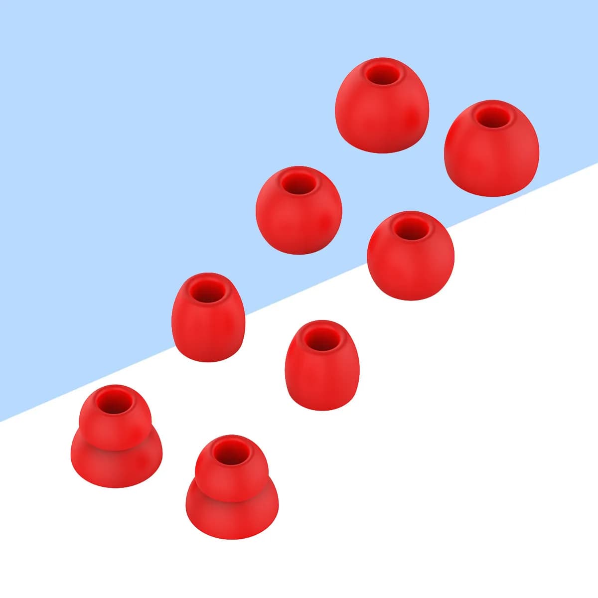 8 Pezzi di Cuscinetti Auricolari in Silicone Morbido, Coperture Isolanti per il Rumore, Guaine in Silicone Sostituibili per Auricolari Wireless