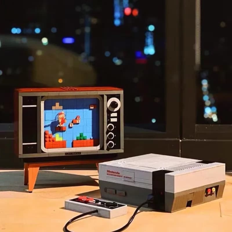 Nuova Console di Gioco Super NES 2025, Modello in Blocchi Modulari, Mattoncini, Action Figure, Giocattolo Educativo per Bambini