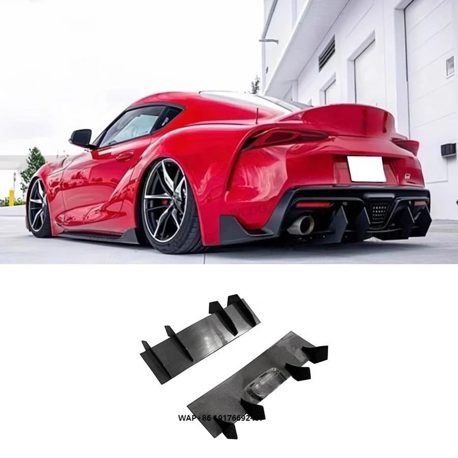 AR Style Carbon Fiber Rear Diffuser forToyota GR Supra A90 A91 2019+ Rear Bumper Lip Diffuser Splitter Car Parts Bodykit