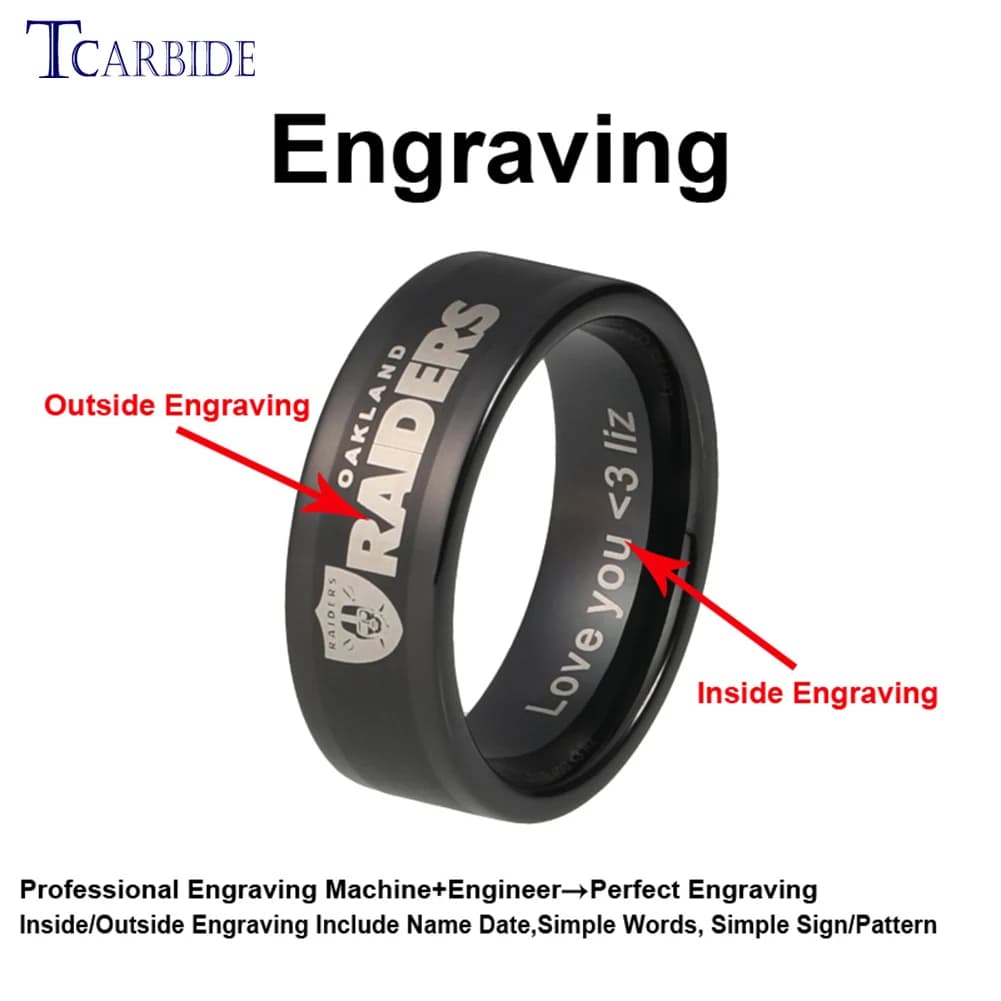 Inside the connection for external custom laser engraving