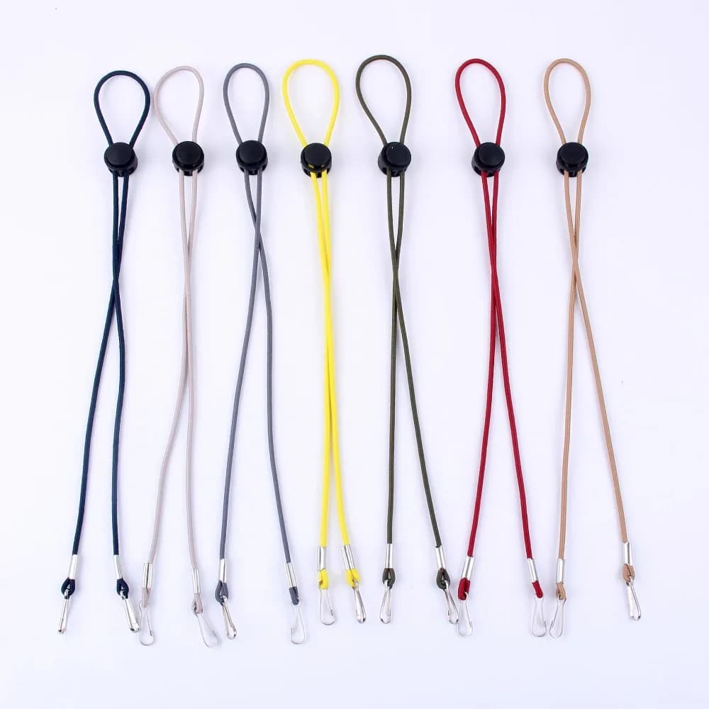 5 Pcs New Anti-drop Windproof Hat Strap Elastic Removable Hat Chin Cord Straps Adjustable Hat Windproof Rope Men
