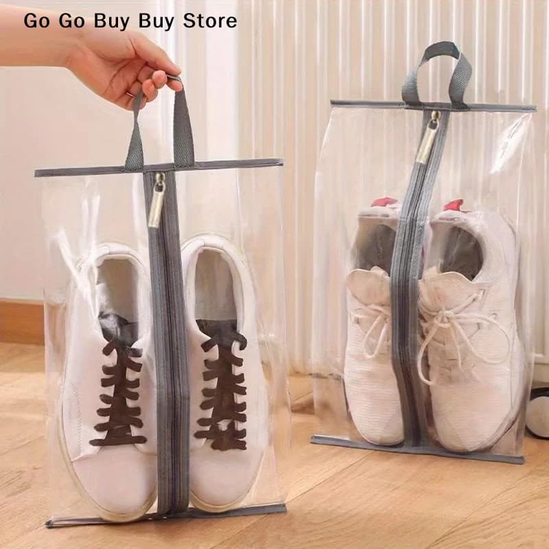 Borse Porta Scarpe Antipolvere, Borsa da Viaggio Portatile per Scarpe con Cerniera Robusta, Organizer Impermeabile Riutilizzabile per Vestiti e Scarpe