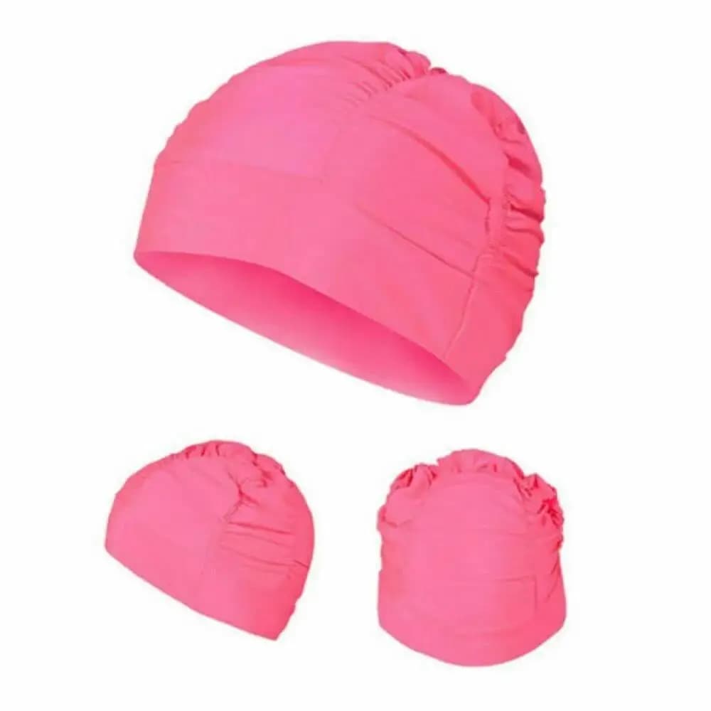 PU Fabric Ready Provided Protect Ears Long Hair Sport Pool Hat Swimwear Free Size for Men and Women Adults Hot Sale