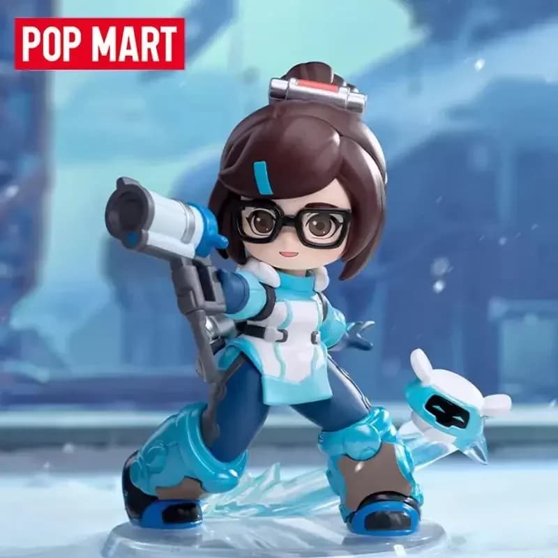 POP MART Overwatch Gioco della serie di giochi Scatola cieca Guess Bag Scatola misteriosa Giocattoli Bambola Anime Figura Ornamenti per il desktop Regalo carino