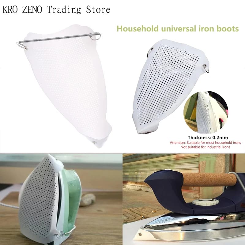 🔝White Universal Ironing Boards Iron Shoe Cover Heat Resistance Cloth Protector Iron Soleplate Garment Iron Cover Accessories✨