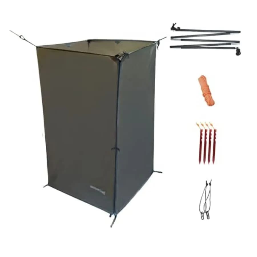 Tenda Doccia Portatile per la Privacy, Tenda Doccia Ultraleggera da Campeggio, Tenda WC Portatile, Tenda Bagno, Spogliatoio Portatile