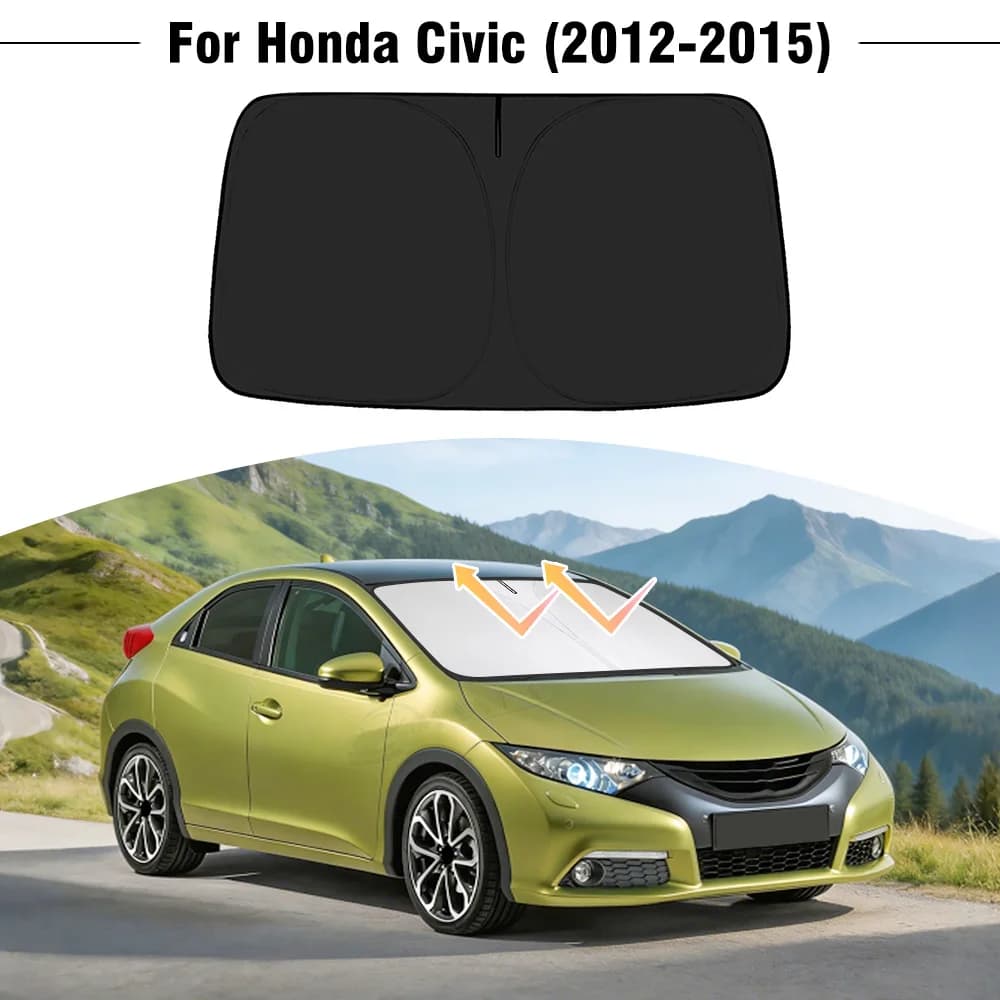 Parasole per Parabrezza Auto Honda Civic 2012 2013 2014 2015, Copertura per Finestrino Anteriore, Protezione UV, Accessori
