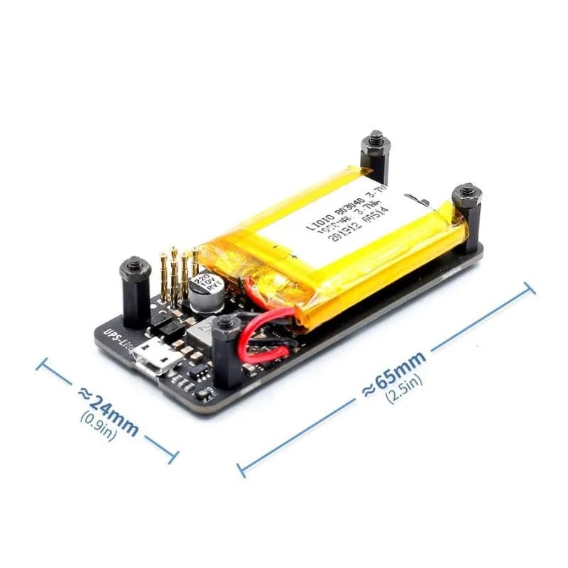 Modulo UPS-Lite per Raspberry Pi Serie Zero con Funzione di Rilevamento Batteria