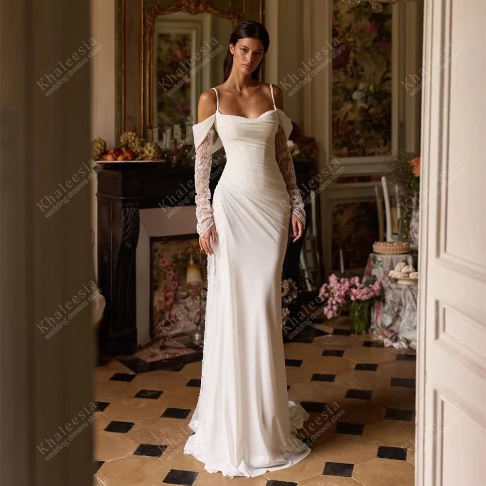 Vintage Bride Dresses Gorgeous Wedding Dresses with Lace Applications Spalle Discoveries Robes Charming Dresses De Novia Custom 2026