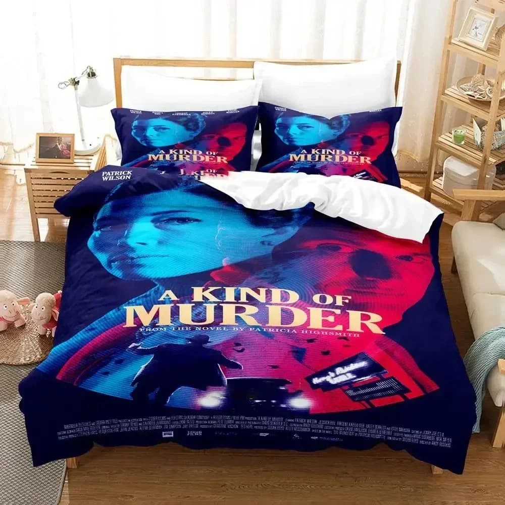 3D Print TV A Kind of Murder Bedding Set Duvet Cover Bed Set Quilt Cover Pillowcase Comforter king Queen Size Boys Adult