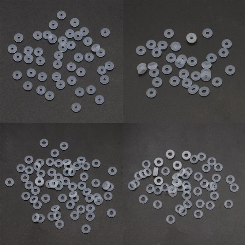 Anelli con tappo in gomma Perline in silicone adatti per braccialetti europei con ciondoli per realizzazione gioielli con