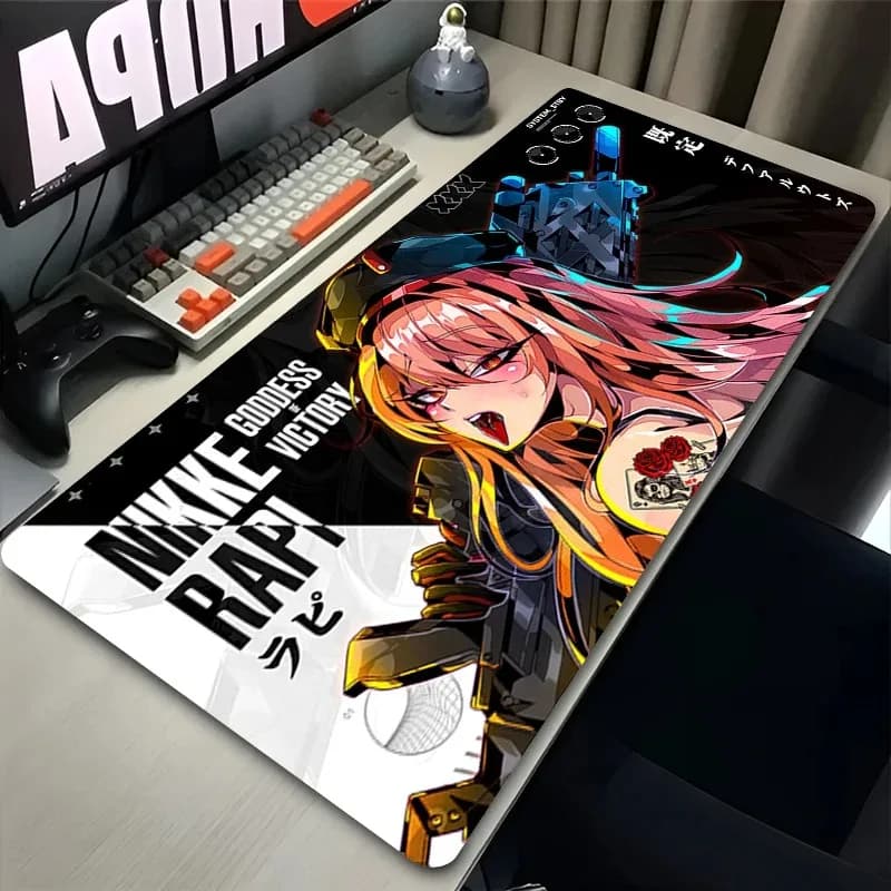 XXL Anime Mouse Pad Laptop Black and White Game Keyboard Kawaii Girls Sexy Mousepad New PC Gun Rose Gamer Cabinet Desk Mat