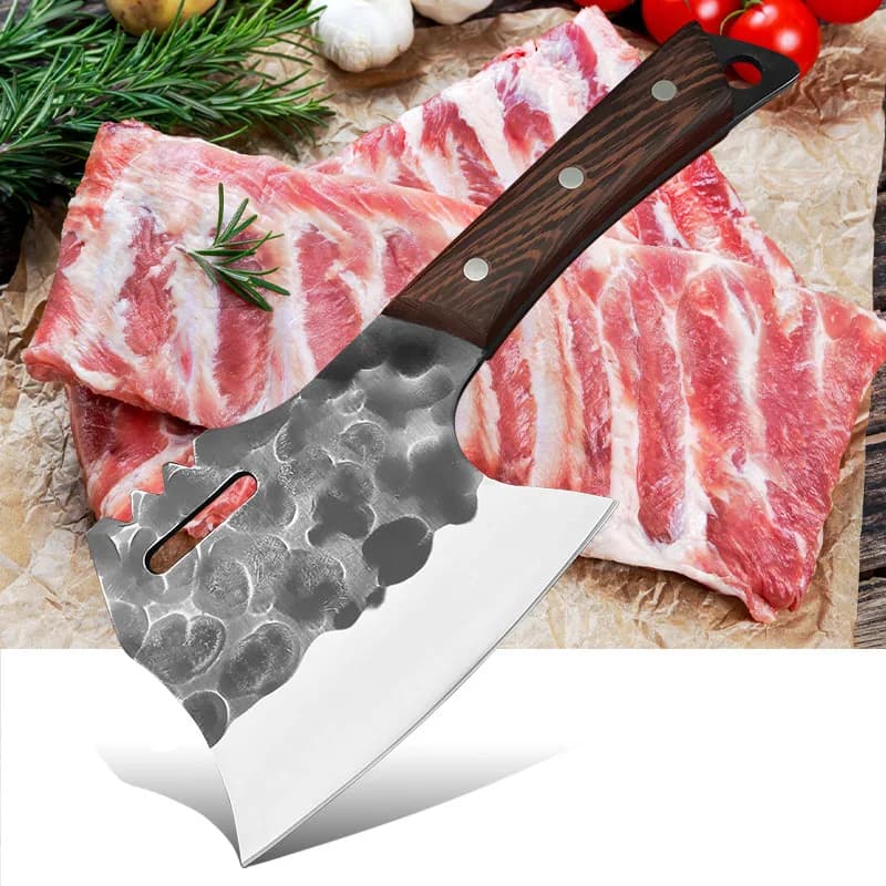 Coltello da macellaio forgiato per ossa da cucina coltello da taglio per Chef coltello per affettare in acciaio inossidabile mannaia per carne taglio affilato strumento per la cottura del pesce