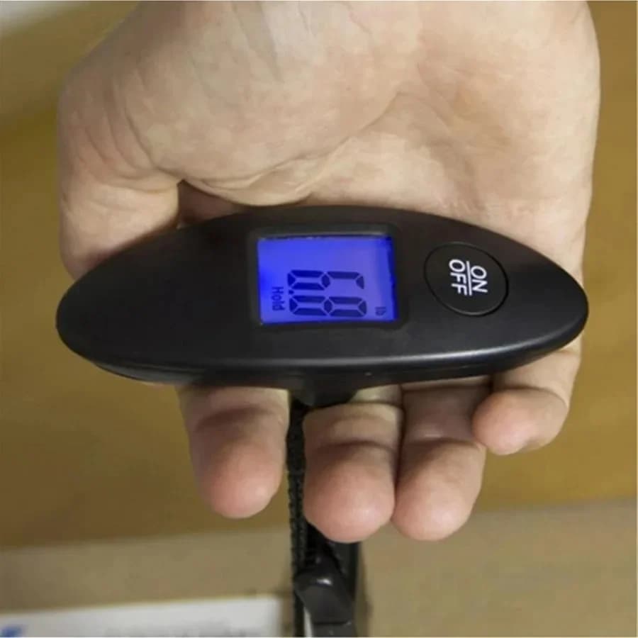 1PCS Bilancia a mano a forma di navetta 40kg/10g Cintura da viaggio digitale da viaggio ad alta precisione Bagagli elettronici digitali LCD