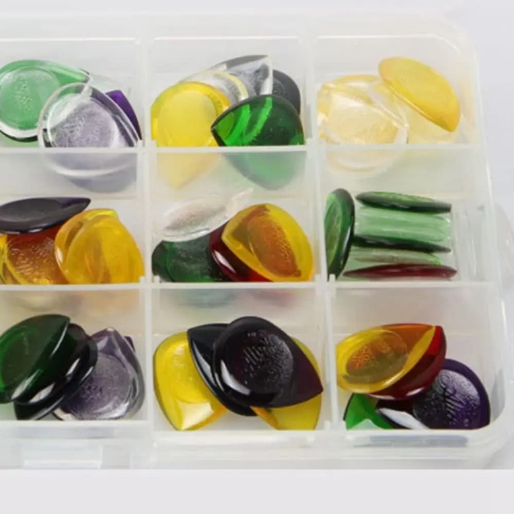 10 pz Colore Casuale Plettri per Chitarra Plettri in Celluloide Plettri per Chitarra Acustica ABS Misto a Forma di Goccia Plettro per Chitarra Gioco di Chitarra
