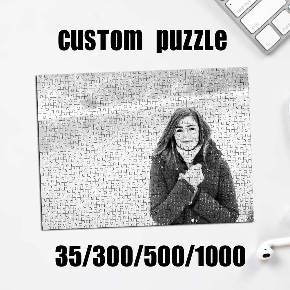 Puzzle Personalizzato con Foto 35/300/500/1000 Pezzi, Proposta Personalizzata, Ritratto Fai-da-Te, Regalo di Compleanno Artigianale