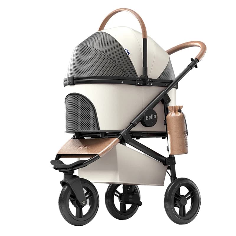 STLFNuovo design di lusso a 3 ruote passeggino per animali domestici staccabile trasportino per cani e gatti carrello da viaggio per esterni