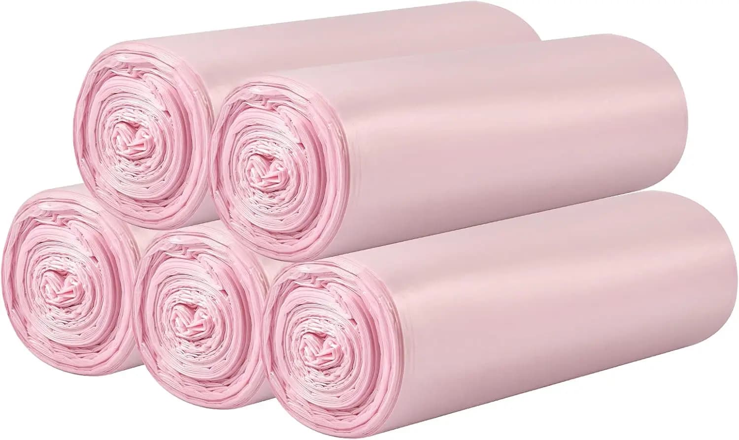 5 Rolls Small Trash Bags - 100 Counts Durable 4 Gallon Small Garbage Bags for home office kitchen Bathroom Bedroom Trash Can lin