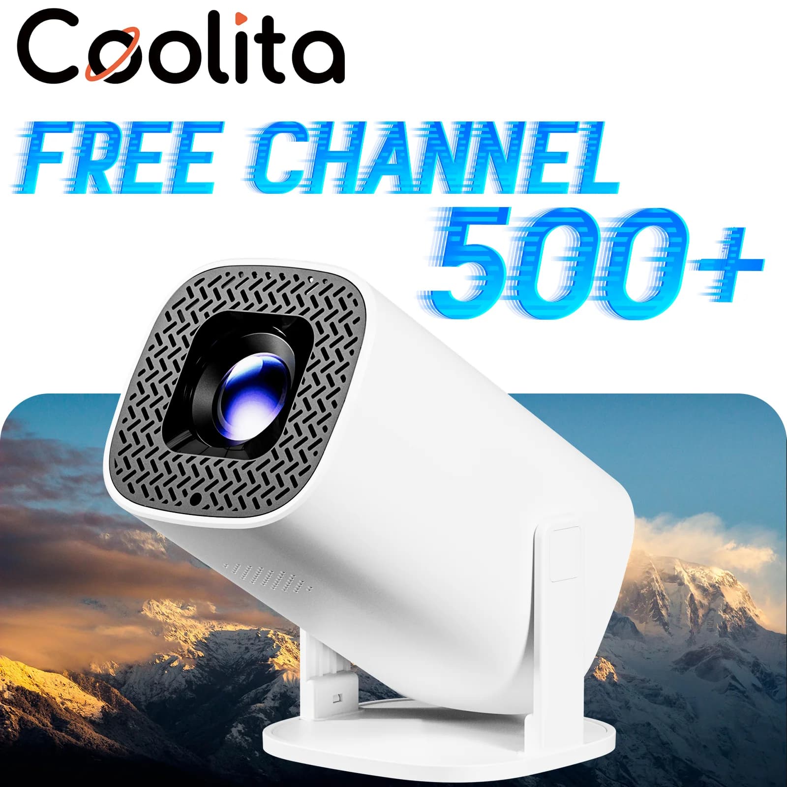 P30PLUS Mini proiettore intelligente 4K Risoluzione 1280 * 720P Coolita OS WiFi6 Supporto oltre 500 canali live Proiettore home theater portatile