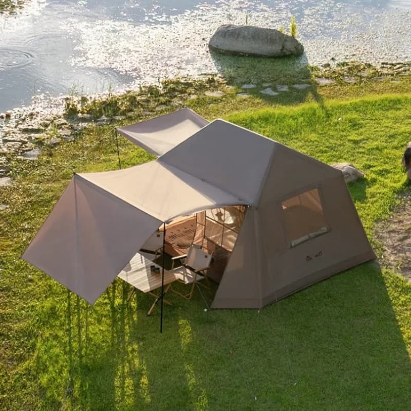 Foldable Portable Automatic Inflatable Tent Large Space Sunshade Camping Tent Rainfall Outdoor Night Camping Equipment