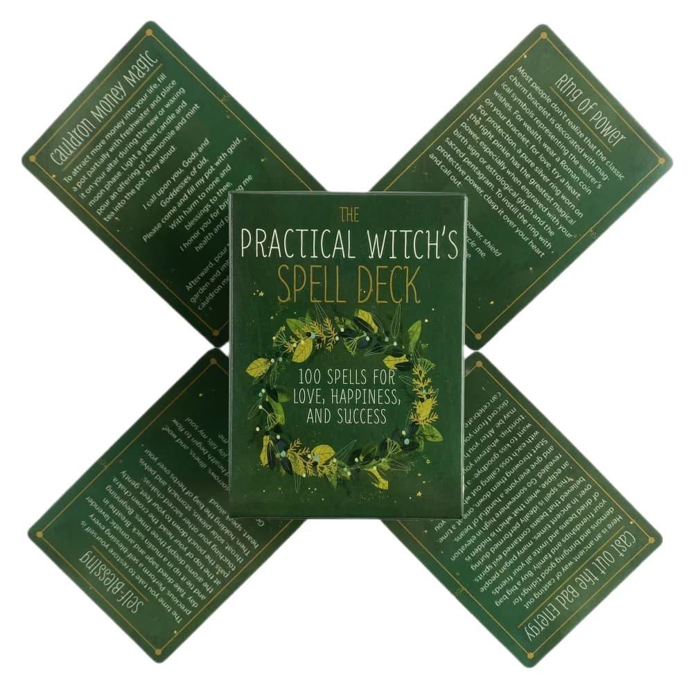 100PCS Practical Witch's Spell Oracle Tarot Cards Deck English Tarot Board Games Divination Fate Home Family Entertainment Games