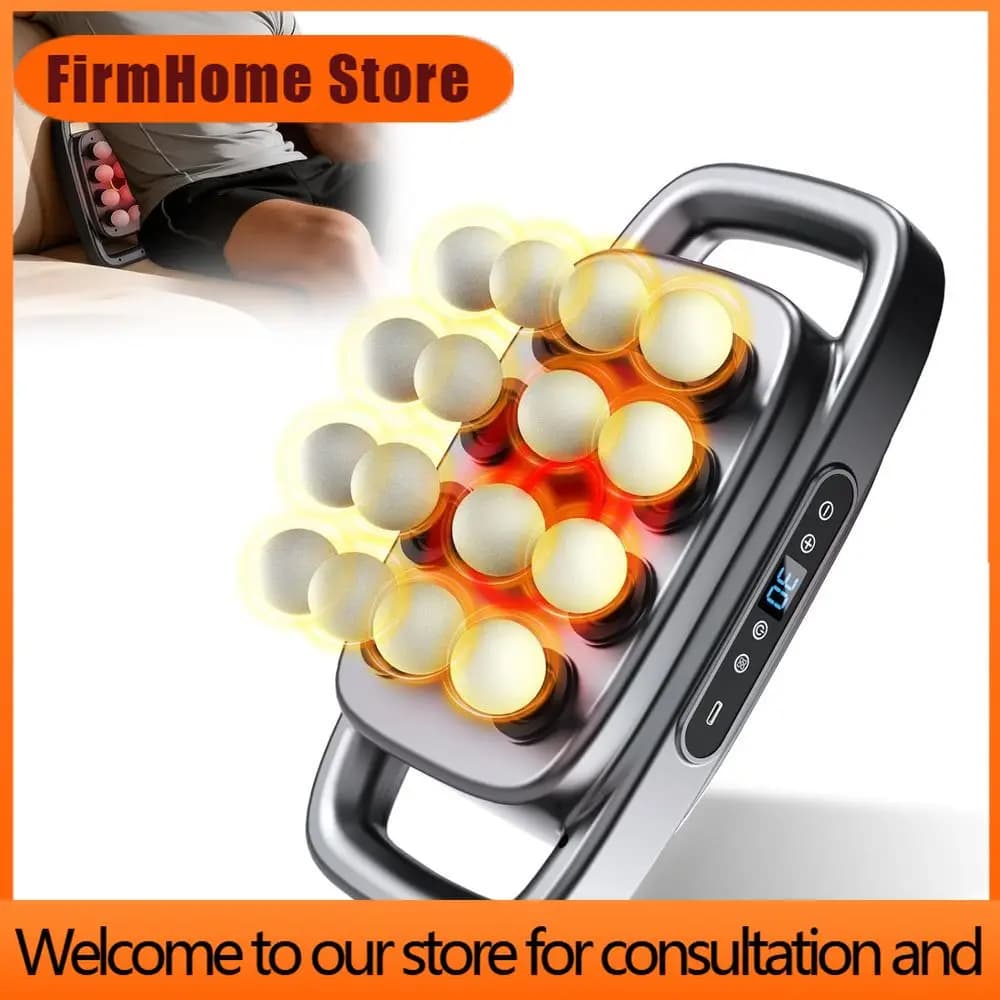 FirmHome Store Enhanced 12V Deep Tissue Massage Gun With 30 Intensity Levels For Back, Legs, Arms, And Waist Pain Relief