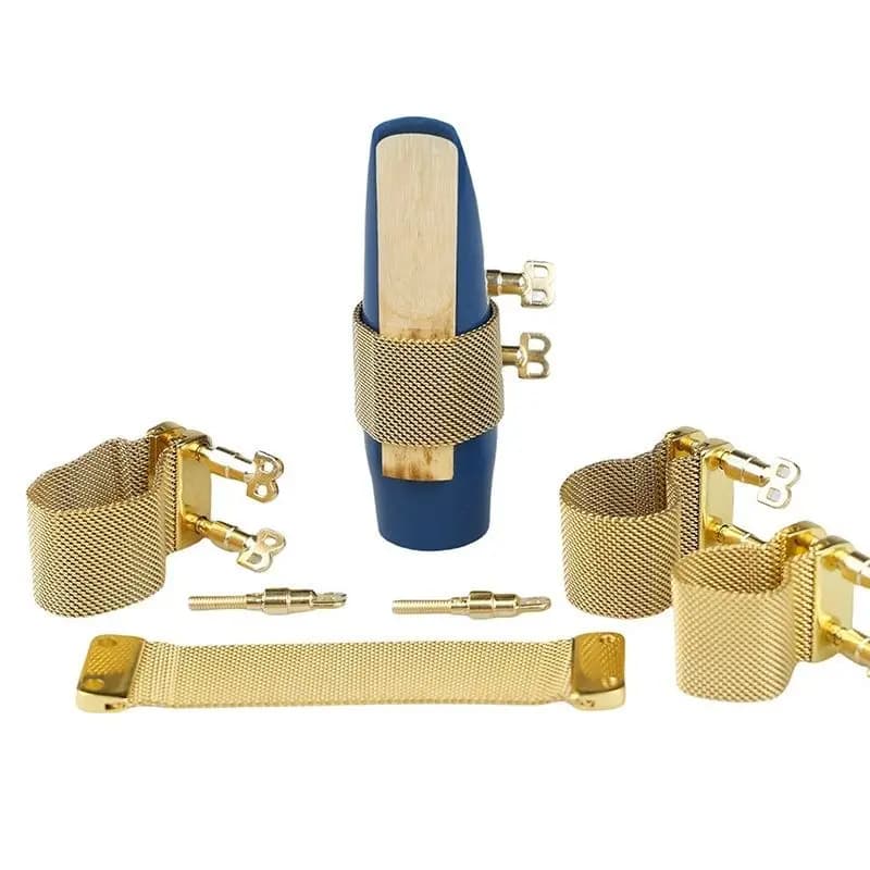 1pcs alto Saxophone head, mid-tone bakery spring clip, make your tone more elastic, gold-plated surface