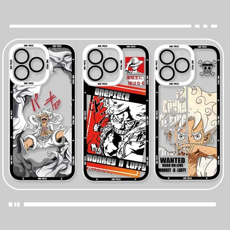 Custodia O-One Piece Monkey D. Luffy Gear 5 Nika per Samsung Galaxy S26 Ultra S25 Edge S21 S22 S23 S24 FE Plus A57 A37 A07 A17 5G