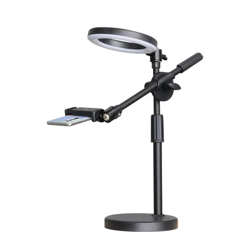 Supporto Mobile per Smartphone per supporto per cellulare con impugnatura ad anello a LED e miglioramento della bellezza per lo Streaming Live professionale