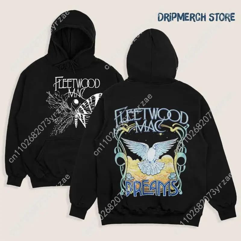 Vintage Hoodie Fleetwood Mac Dreams Women's Pullover Fashion Combo sweatshirt with hood Vintage sweatshirts breathable
