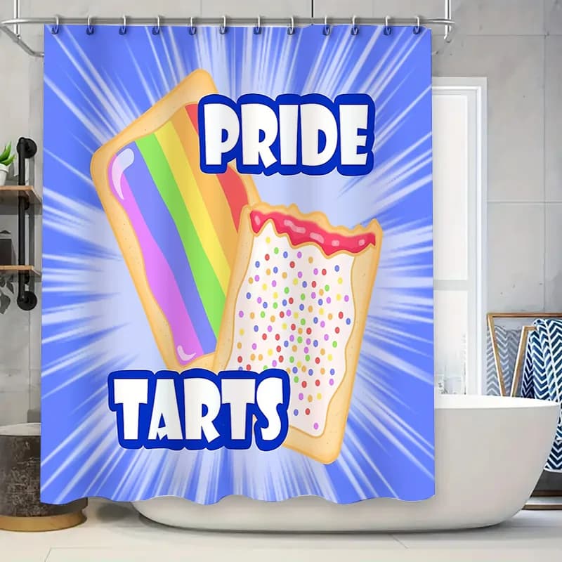 Tenda da doccia Rainbow Pride Transgender LGBTQ Decorazioni per il bagno Bandiera LGBT Lavabile Fodera per doccia impermeabile Decorazioni per la casa
