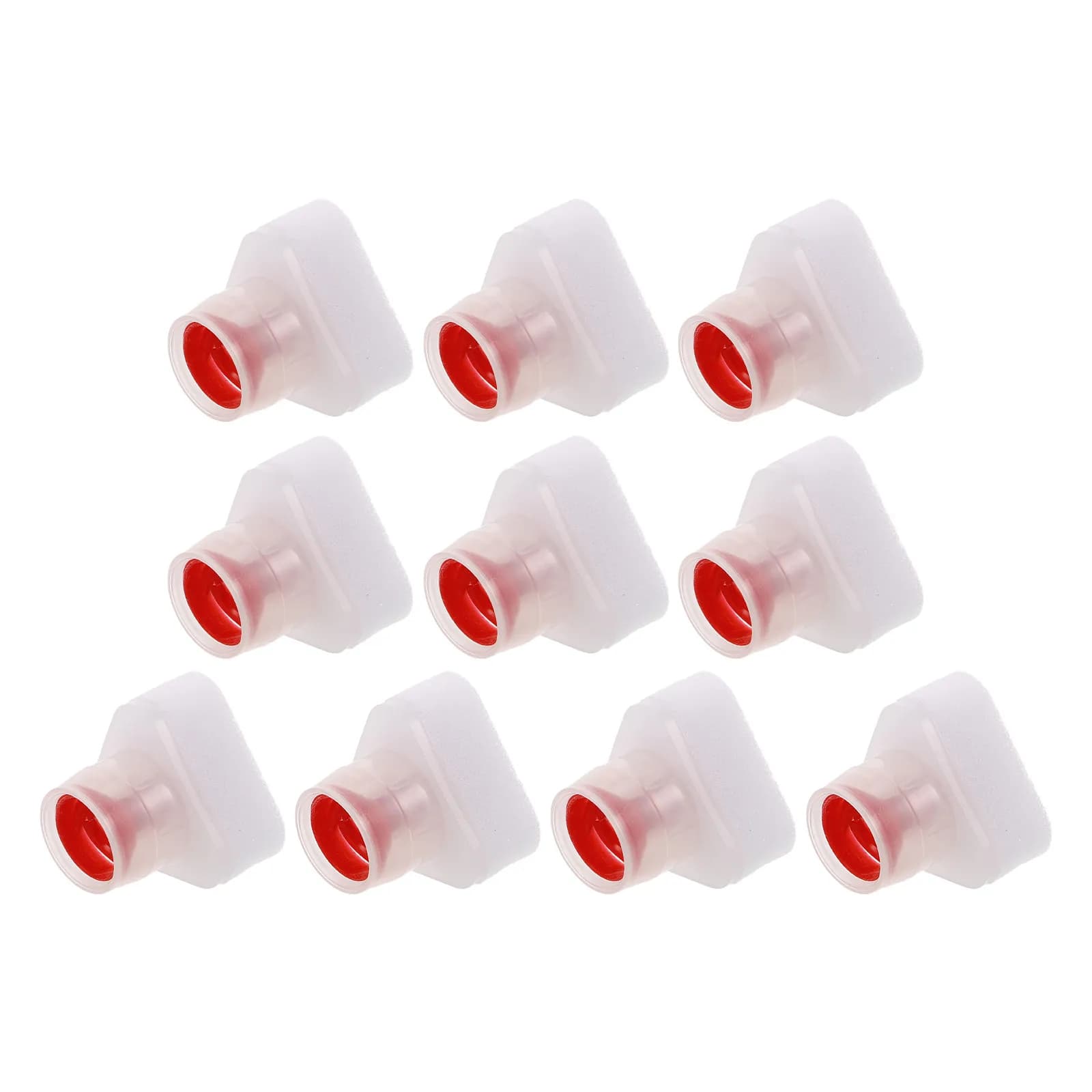 Set di 10 Spazzole per Pulizia Scarpe con Testine Triangolari in Spugna, per Pulizia Profonda e Rimozione Macchie, Spugna Lucidante per Sneaker, Schiuma Portatile per Pulizia Calzature