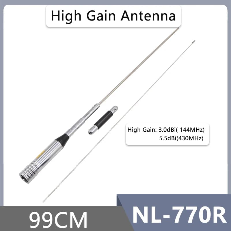 Nagoya NL-770R Antenna Dual Band QYT KT-8900 KT-8900D 780 980Plus Walkie Talkie UHF VHF 144-430MHz Accessori per autoradio mobile