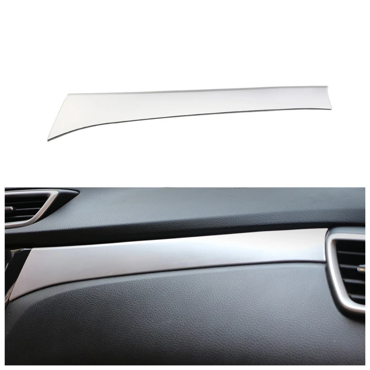 Per Nissan X-trail Xtrail T32 LHD 2014-2020 Auto ABS Cromato Scatola di Immagazzinaggio Decorazione Trim Guanti Decorazione Adesivo Accessori